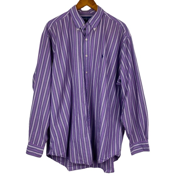 Ralph Lauren Other - Ralph Lauren Mens Blake Button-Down Shirt Purple Striped